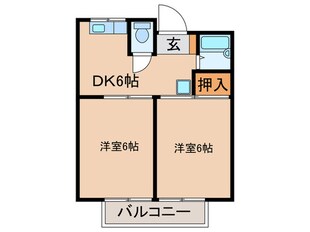 エクセル大橋の物件間取画像